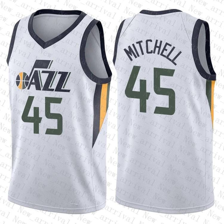 NBA_ Utah''Jazz''Men Basketball Jersey 45 27 32 12 Gold Donovan