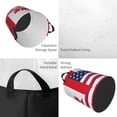 thumbnail image 2 of Fotbe USA Canada Flag Cesto de Ropa con Asas, Cesto Impermeable de Gran Capacidad, Bolsa de Lavado para Dormitorio, Cesto de Ropa con Ruedas y Asas-Medium, 2 of 6