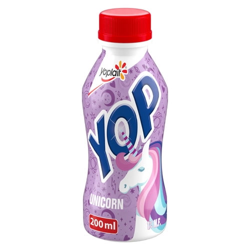 Yoplait Yop 1% Drinkable Yogurt, Cotton Candy Dragon Magical Edition, Yogurt Drink