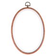 thumbnail image 3 of 3pcs 18x25CM Imitated Wooden Embroidery Circle Frame Elliptical Cross Stitch DIY Craft Circle Sewing Manual Tool, 3 of 4
