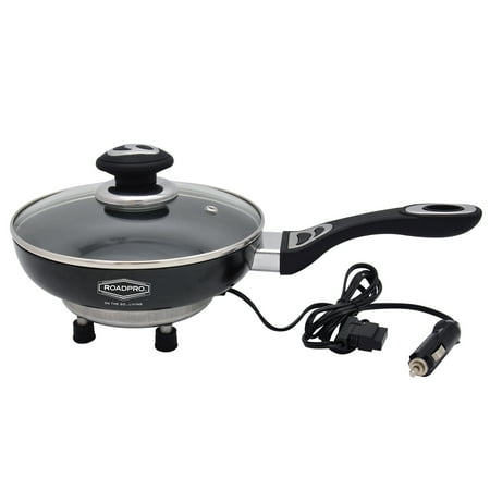 

RoadPro Portable Frying Pan Mobile 12 Volt Skillet Electric Nonstick Travel Pan RPFP335NS