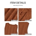 thumbnail image 4 of Shine Up Knit Tank Tops for Women Beach Vacation Clothes Summer Casual Crochet Tops Vest, 4 of 4