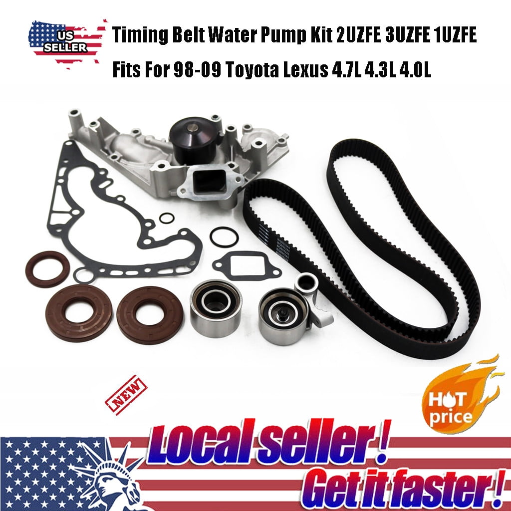 LEXUS TOYOTA 4.0L 4.7L Water Pump and Timing Belt Kit ONLY Engine Code 2UZFE 