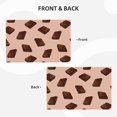 thumbnail image 3 of Placemats Set Of 4 / 6, Chocolate Chunk Brown Print Placemats For Dining Table Indoor/Outdoors Heat Resistant Washable Placemats 18" X 12", 3 of 8
