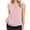 002* Pink, variant on bnaln Womens Tops Promotion Ladies T-Shirts Crewneck Summer Petal Sleeve Tops Dressy Casual Shirts Pleated Business Tunic Tops Loose Fit Tees Blouse