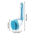 thumbnail image 3 of Dvruxg Pet Bath Brush, 2 in 1 Dog Bath Brush with Built-in Shampoo Dispenser, Pet Wash Brush for Bathing Dog Grooming Massage Brush for Long Short Haired Dogs Cats Shower, 3 of 5