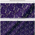 thumbnail image 2 of Soimoi Purple Cotton Cambric Fabric Curry & Leaves Decor Fabric Printed BTY 42 Inch Wide, 2 of 7