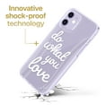 thumbnail image 3 of Case Yard iPhone-12-Mini Case Clear Soft & Flexible TPU Ultra Low Profile Slim Fit Thin Shockproof Transparent Bumper Protective Cover Drop Protective Cell Phone Cases (Do What You Love), 3 of 8