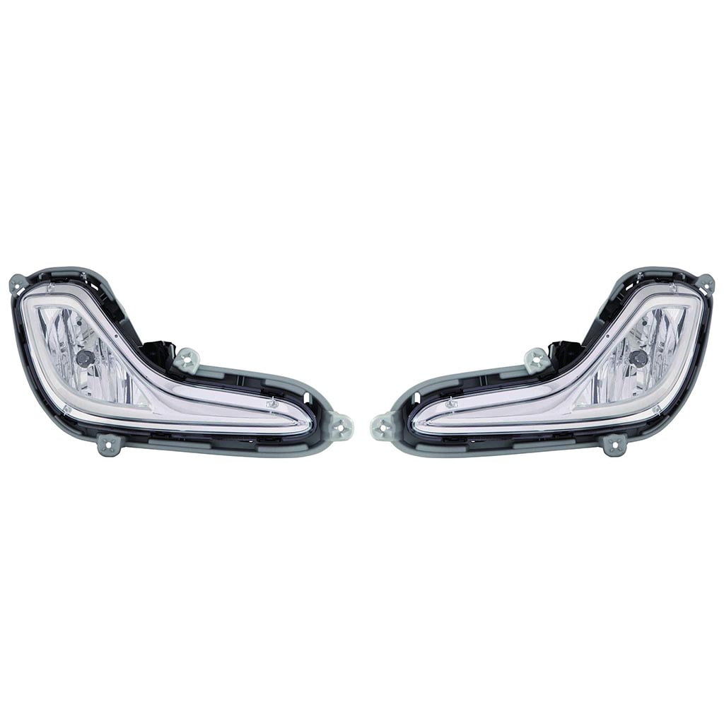 CarLights360 For 2012 2017 HYUNDAI ACCENT Fog Light Pair Driver and