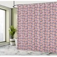 thumbnail image 4 of Ambesonne Floral Shower Curtain, Chamomiles Monochrome Back, 69"Wx70"L, Amber Soft Pink and Grey, 4 of 4