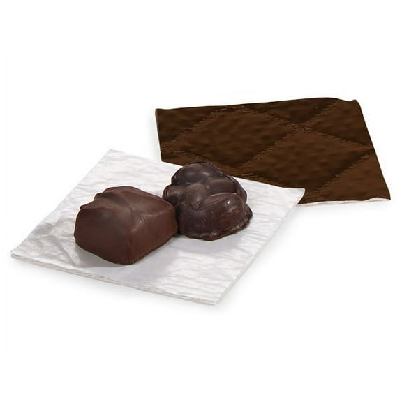 Pack Of 250, 3.5 X 3.5" Solid Chocolate Candy Pads Made In USA
