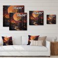 thumbnail image 4 of Designart "Harlem at Night Vibrant Renaissance Vibes II" Harlem Renaissance Print on Natural Pine Wood, 4 of 5