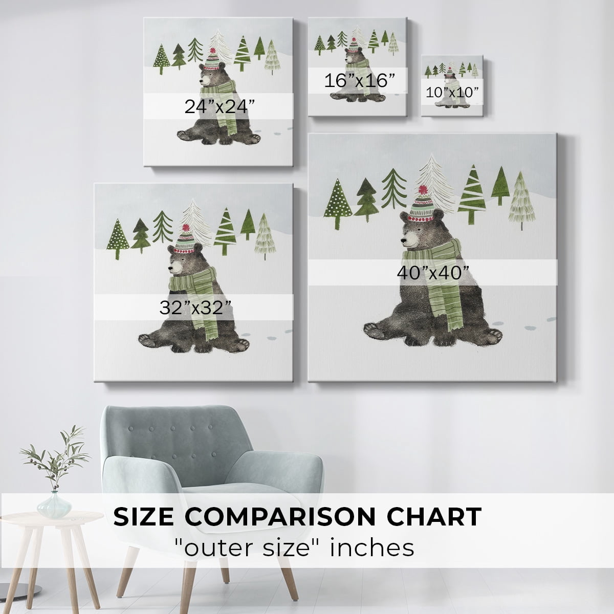 Woodland Christmas IV- Gallery Wrapped Canvas