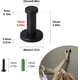 thumbnail image 2 of Piezas Perchero de Pared Gancho de Pared para Baño Gancho para Perchero de 53 mm Gancho para Perchero de Pared Gancho para Toalla de Baño de Acero Inoxidable, Negro Mate, 2 of 5