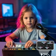 JUGAAD LIFE DJ Mixer for Kids with Microphone&Bluetooth, Light up DJ Turntable with 12 MIDI, Piano Musical Instruments Toys for Boys Girls 3 6 years Birthday Gift for 4 5 6 7+ Black