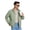 Green, variant on GrmtClth Men's Full Zip Stand Collar Soft Blend Sweatshirt Jacket Casual Daily Outfit Jacket White 3XL