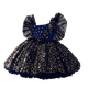 thumbnail image 1 of Las niñas se visten para el verano Arco Lentejuelas Vestidos Boda Fiesta de cumpleaños Niños Vestidos de malla Tul Princesa Niños Ropa 0-4Yrs9-12M (Etiqueta 80) Gao Jinjia LED, 1 of 2