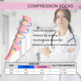 thumbnail image 5 of 3 Pairs Medical Sport Compression Socks - 15-20mmhg Graduated Knee-High Support for Men & Women, Ideal for Soccer, Running, and Nurses, 5 of 6