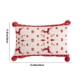 thumbnail image 3 of Funda de Cojín Ganfancp Decoración Navideña Lazo de Terciopelo 1* Funda de Alm, 3 of 6