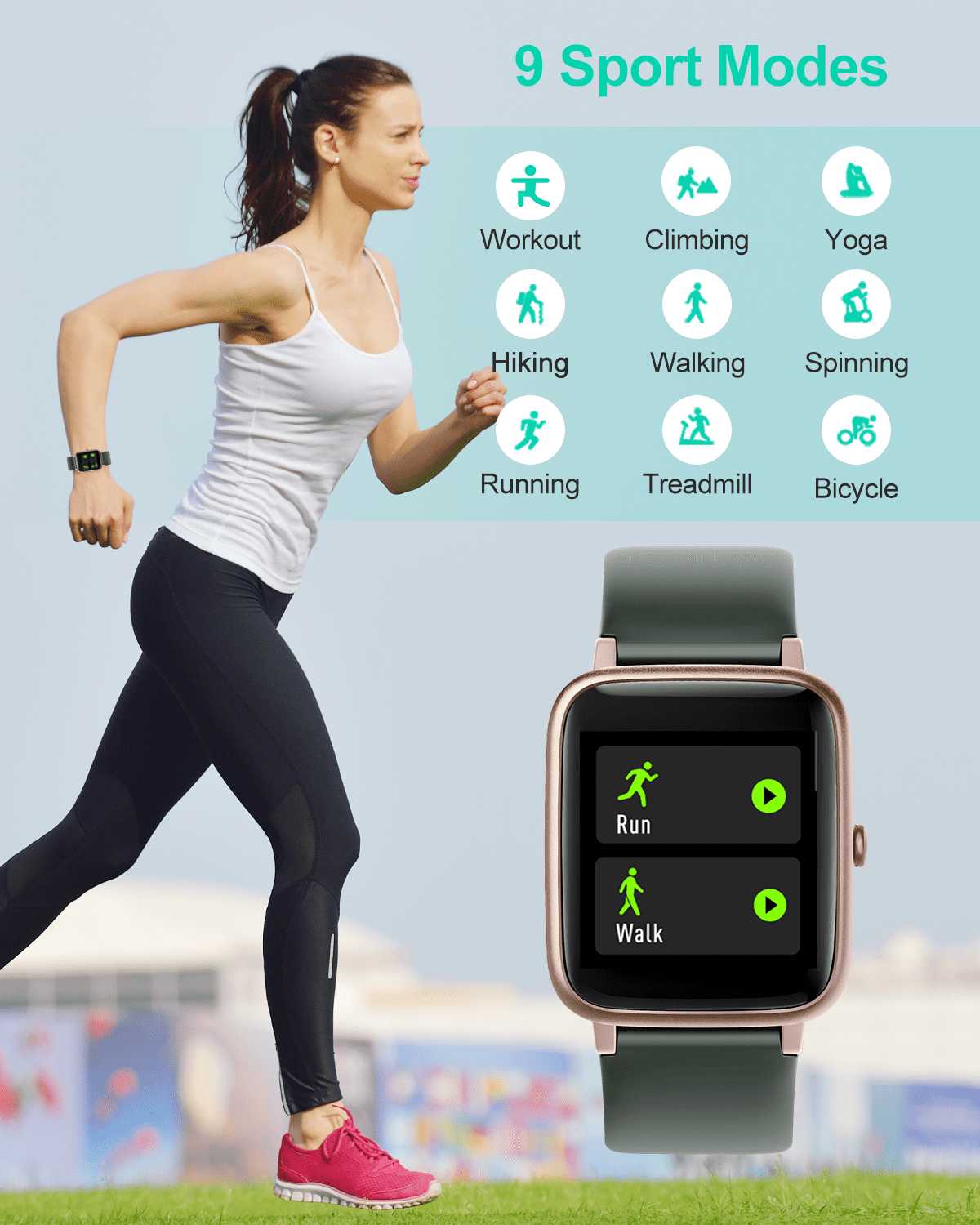Willful Smart Watch for Android Phones Compatible iPhone Samsung IP68  Swimming Waterproof Smartwatch Sports Watch Fitness Tracker Heart Rate  Monitor Digital Watch Smart Watches for Men Women Black 