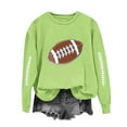 thumbnail image 2 of Frostluinai Game Day Sweatshirt for Women Crew Neck Long Sleeve Football Graphic Pullover Casual Holiday Sweat Shirts for Women, 2 of 5