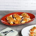 thumbnail image 3 of G.E.T. Heavy-Duty Shatterproof Plastic Oval Melamine Serving Platter, 15" x 11", Chili, 3 of 3