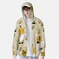 thumbnail image 2 of Kdxio Gnomes Bees And Sunflowers Print Women Men Sun Protection UPF 50+ Jackets Zip Up Long Sleeve Hoodie Hiking Lightweight with Pockets, 2 of 7