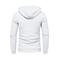 thumbnail image 6 of Xudanell Mens Hoodies Zip up Men's Winter Zipper Hoodie Sweatshirts Jacket Warm Coat (White,3XL), 6 of 6