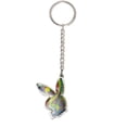 thumbnail image 1 of Playboy Handbag/Purse Charm Key Chain Psychedelic Bunny Head, 1 of 2