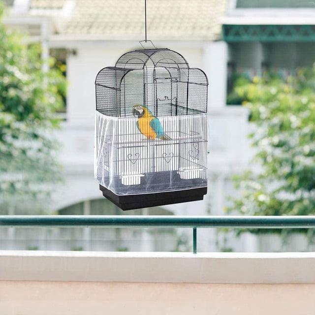 Funda de malla Jadeshay funda elástica para jaula de pájaros accesorios para jaulas