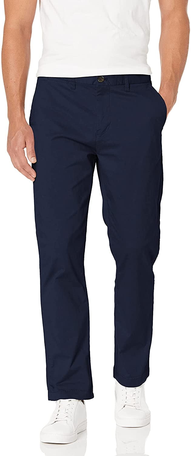 Tommy Hilfiger Men's Navy Blazer Side Stripe Custom Fit Chino Pants 