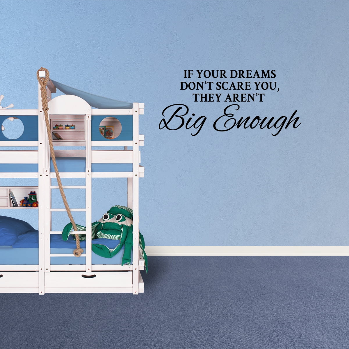 IF YOUR DREAMS DON/'T SCARE YOU-2 WALL LETTERING DECAL VINYL HOME DECAL STICKER
