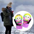 thumbnail image 3 of Mujeres Invierno Guantes Novedad Animal Usando Algodón para Snowboard Esquí Hombres Niñas Papá Alpaca colorida Zulema Guantes de invierno para mujer, 3 of 7