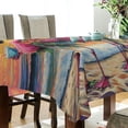 thumbnail image 3 of Qxltty Summer Flamingo Square Tablecloth 54×72in Thick Wrinkle Resistant Heat Proof Durable Table Cover for Dining Table, 3 of 9