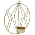 thumbnail image 3 of Candelabro circular geométrico para colgar en la pared, adornos de Metal para decoración del hogar, dorado, 3 of 5