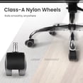 thumbnail image 2 of Hygge Ergonomic Back Support High Back Executive Leather Home Office Computer Desk Chair, Black, 2 of 9