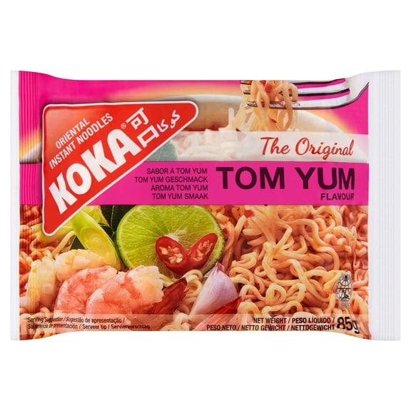 Koka Tom Yum Noodles 85G, Imported from Britain