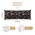 thumbnail image 3 of Fotbe Wine Seamless Funda para Almohada Corporal con Diseño, Funda de Microfibra Ultrasuave de 20x54 Pulgadas, Ropa de Cama Elegante, 3 of 7