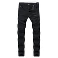 thumbnail image 1 of Mens New Fashion Elastic Personality Stretch Ripped Personality Denim Trousers, 1 of 9
