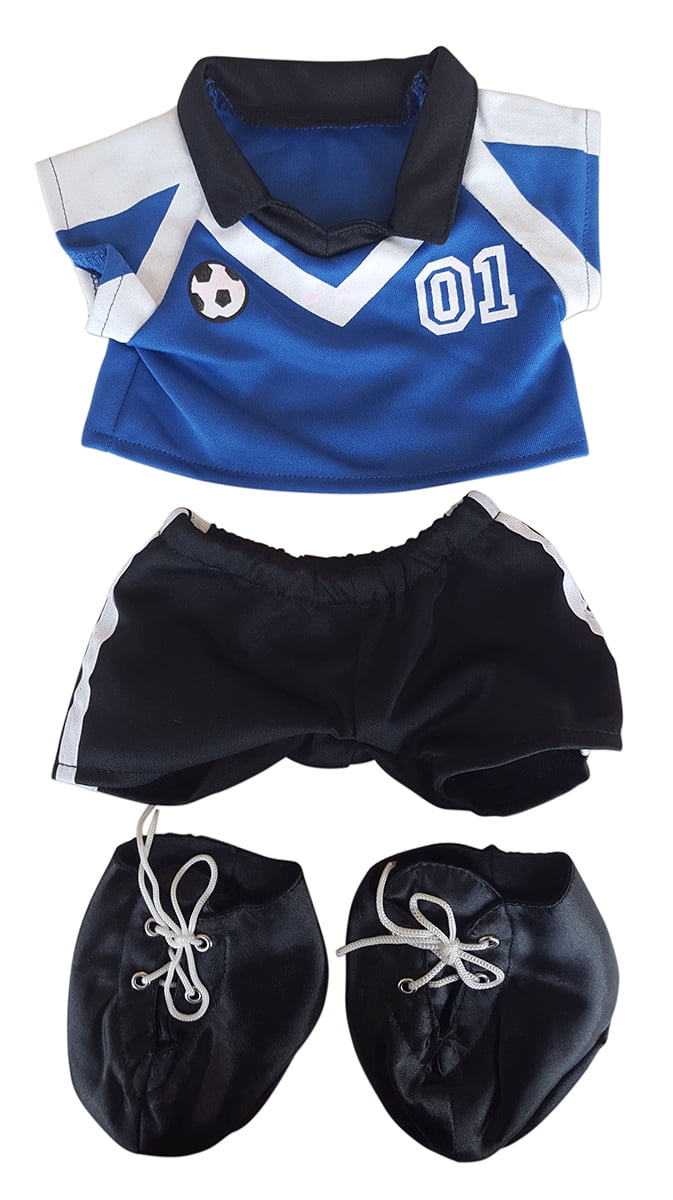Blue Soccer Outfit Teddy Bear Clothes 