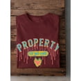 thumbnail image 3 of Property Of No One Drip Ink T-Shirt Men -Image by Shutterstock, Male Small, 3 of 4