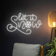 thumbnail image 3 of Handmadetneonsign Let It Snow Neon Sign, Custom Merry Christmas Led Sign, Personalized Christmas, 3 of 5