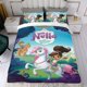 thumbnail image 4 of Nella la Princesa Caballero Conjunto de sábanas temático, trío de piezas, cómodo y amigable con la piel, diseño único, regalo de decoración para el hogar para familiares, amigos y fans,140cm *210cm, 4 of 6