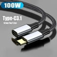 thumbnail image 3 of liraijei USB-C 3.1 Extension Cable C Male C Female Type-C Cable Fast n,1 Charging Y9Y6, 3 of 8