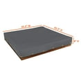 thumbnail image 3 of COVERS&ALL Sandbox Cover 12 Oz Waterproof - Sandpit Cover 100% Weather Resistant with Metal Grommets (Grey, 45.5" W x 45.5" D x 8" H), 3 of 7