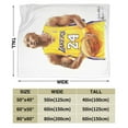 thumbnail image 3 of Flannel Light Weight Blankets Quilts Air conditioning Blankets Vertical Kobe, 3 of 6
