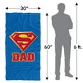 thumbnail image 6 of Superman Super Dad Officially Licensed Beach Towel 30' X 60', 6 of 6