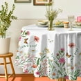 thumbnail image 2 of Round Tablecloth 60 Inch Water Resistant Table Cover Waterproof Tablecloth, 2 of 5