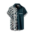 thumbnail image 1 of Camisas s Para Hombre Manga Larga Camisa de manga corta con estampado digital 3d de ocio de tendencia de moda de playa de turismo de vacaciones de verano para hombres (Green, L), 1 of 5