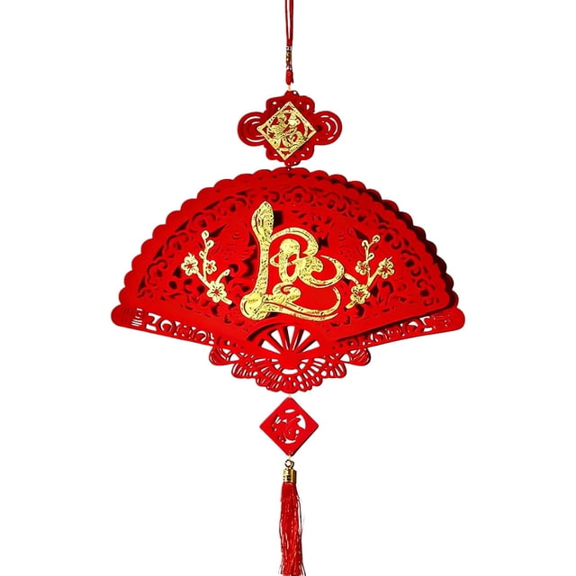 Décorations du Nouvel An Chinois 2026, Ornements Suspendus Rouges pour Décoration de Maison et restaurant du Nouvel An Lunaire